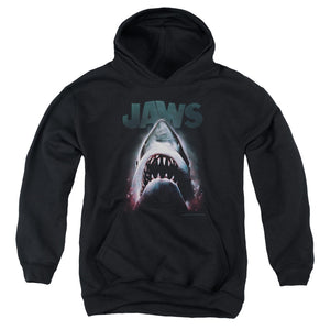 AN OFFCIALLY LICENSED JAWS TERROR IN THE DEEP YOUTH HOODIE BLACK