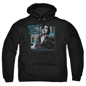 AN OFFCIALLY LICENSED BREAKFAST CLUB BAD ADULT UNISEX PULLOVER HOODIE BLACK
