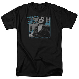 AN OFFCIALLY LICENSED BREAKFAST CLUB BAD MEN'S REGULAR FIT T-SHIRT BLACK