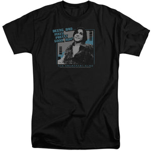 AN OFFCIALLY LICENSED BREAKFAST CLUB BAD MEN'S TALL FIT T-SHIRT BLACK