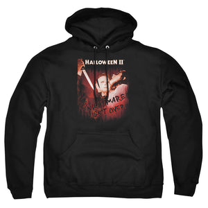 AN OFFCIALLY LICENSED HALLOWEEN II NIGHTMARE ADULT UNISEX PULLOVER HOODIE BLACK