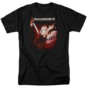 AN OFFCIALLY LICENSED HALLOWEEN II NIGHTMARE MEN'S REGULAR FIT T-SHIRT BLACK