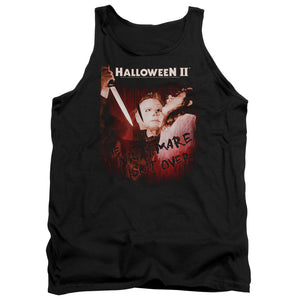 AN OFFCIALLY LICENSED HALLOWEEN II NIGHTMARE ADULT UNISEX TANK TOP BLACK