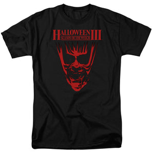AN OFFCIALLY LICENSED HALLOWEEN III TITLE MEN'S REGULAR FIT T-SHIRT BLACK