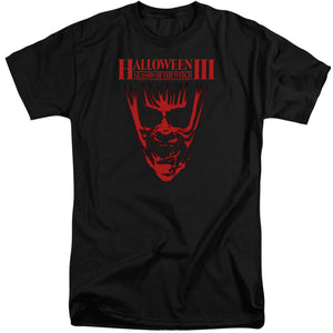 AN OFFCIALLY LICENSED HALLOWEEN III TITLE MEN'S TALL FIT T-SHIRT BLACK