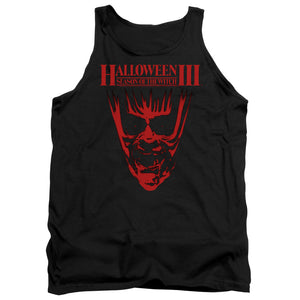 AN OFFCIALLY LICENSED HALLOWEEN III TITLE ADULT UNISEX TANK TOP BLACK