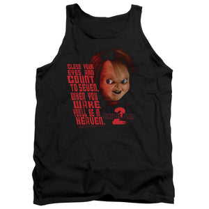 AN OFFCIALLY LICENSED CHILDS PLAY 2 IN HEAVEN ADULT UNISEX TANK TOP BLACK