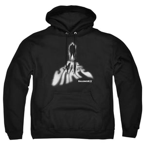 AN OFFCIALLY LICENSED HALLOWEEN II THE SHAPE ADULT UNISEX PULLOVER HOODIE BLACK