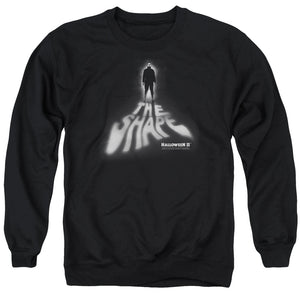 AN OFFCIALLY LICENSED HALLOWEEN II THE SHAPE ADULT UNISEX CREWNECK SWEATSHIRT BLACK