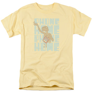 AN OFFCIALLY LICENSED ET DROPPED CALLS MEN'S REGULAR FIT T-SHIRT BANANA
