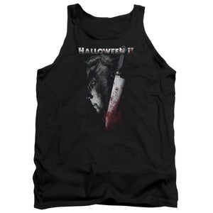 AN OFFCIALLY LICENSED HALLOWEEN II COLD GAZE ADULT UNISEX TANK TOP BLACK