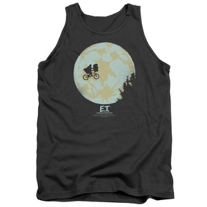 AN OFFCIALLY LICENSED ET IN THE MOON ADULT UNISEX TANK TOP CHARCOAL