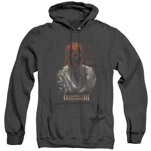 AN OFFCIALLY LICENSED HALLOWEEN III H3 SCIENTIST ADULT UNISEX HEATHER PULLOVER HOODIE BLACK