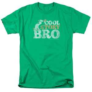 AN OFFCIALLY LICENSED CHILLY WILLY COOL STORY MEN'S REGULAR FIT T-SHIRT KELLY GREEN