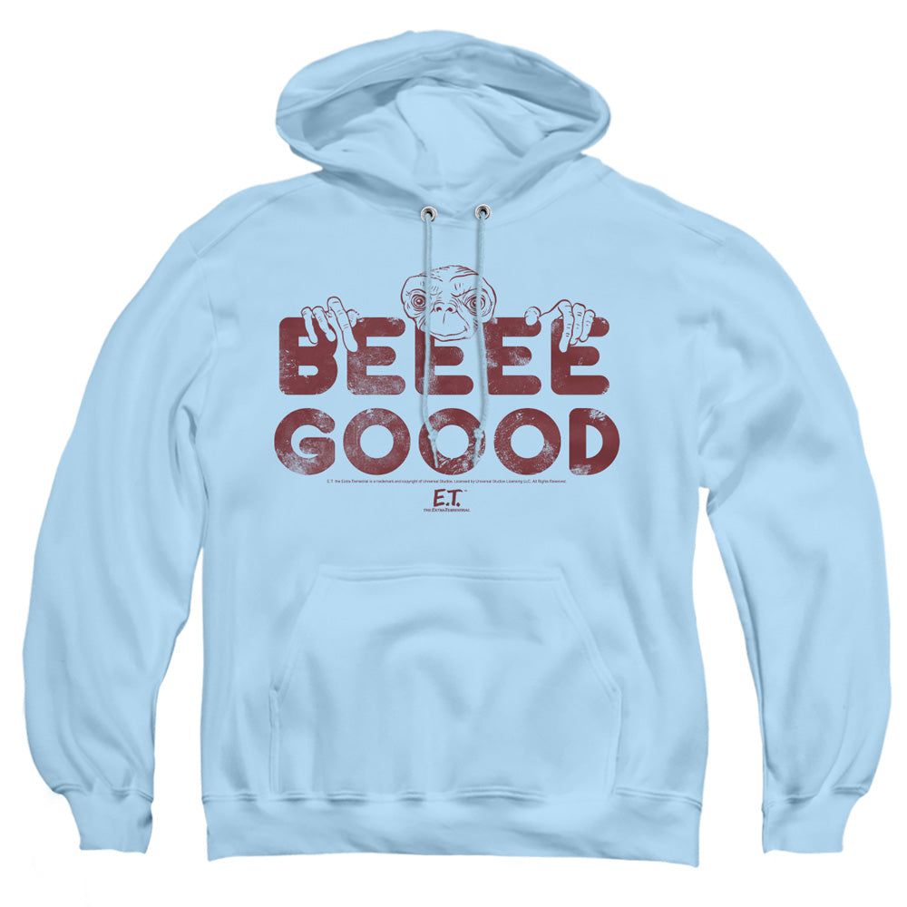 AN OFFCIALLY LICENSED ET BE GOOD ADULT UNISEX PULLOVER HOODIE LIGHT BLUE