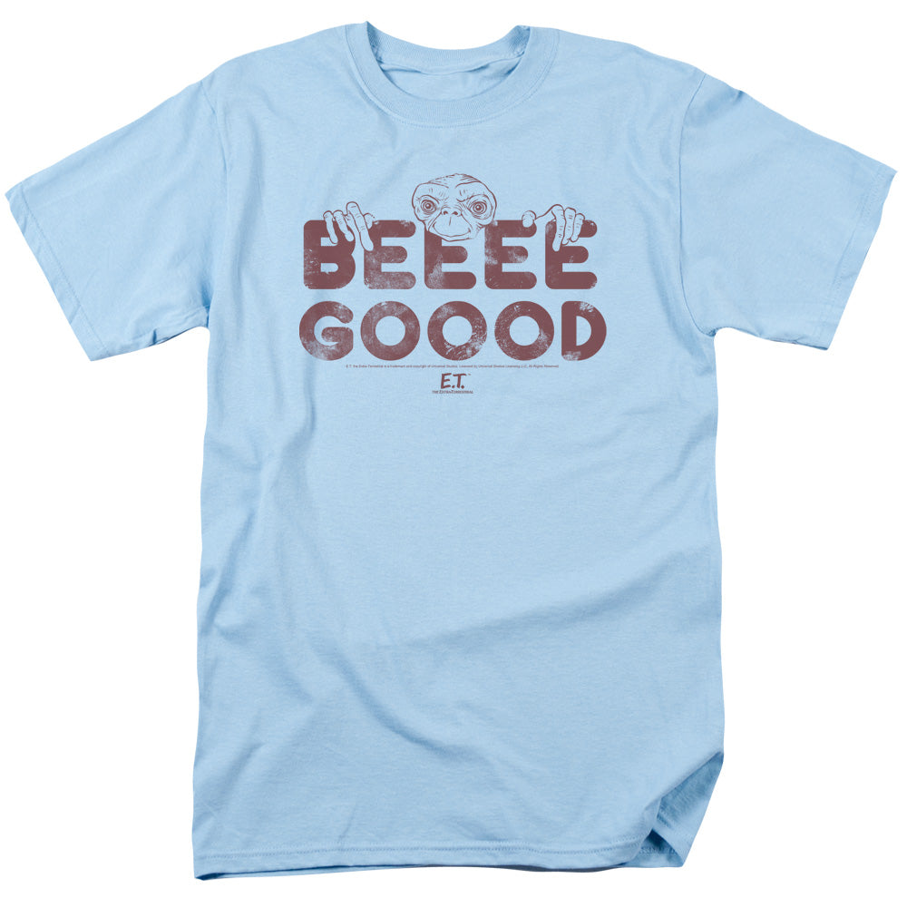 AN OFFCIALLY LICENSED ET BE GOOD MEN'S REGULAR FIT T-SHIRT LIGHT BLUE