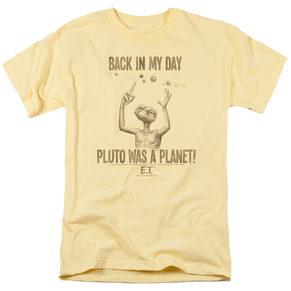 AN OFFCIALLY LICENSED ET IN MY DAY MEN'S REGULAR FIT T-SHIRT BANANA