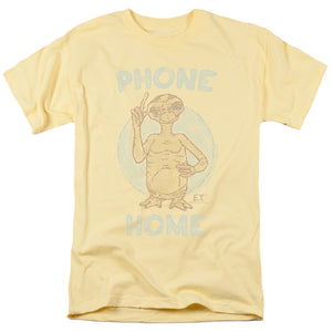 AN OFFCIALLY LICENSED ET PHONE MEN'S REGULAR FIT T-SHIRT BANANA