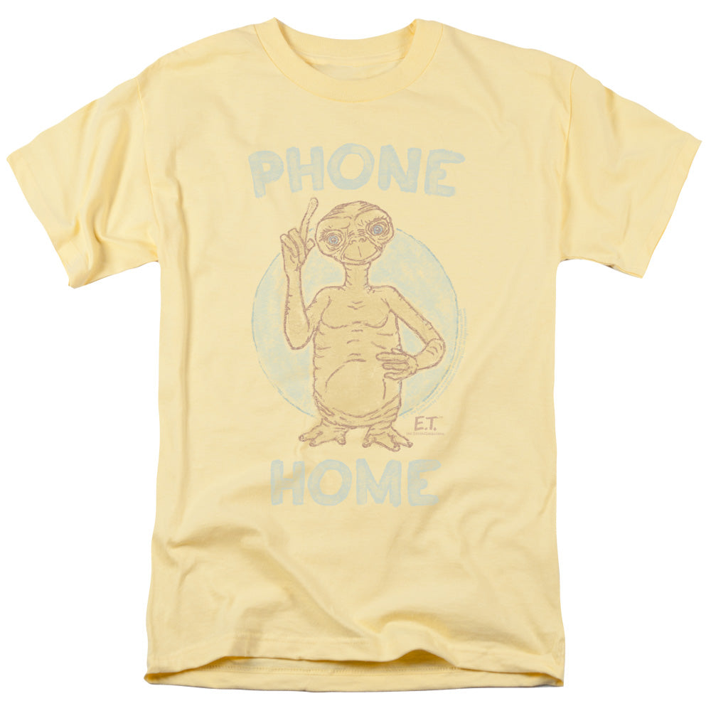 AN OFFCIALLY LICENSED ET PHONE MEN'S REGULAR FIT T-SHIRT BANANA