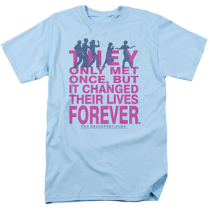 AN OFFCIALLY LICENSED BREAKFAST CLUB FOREVER MEN'S REGULAR FIT T-SHIRT LIGHT BLUE