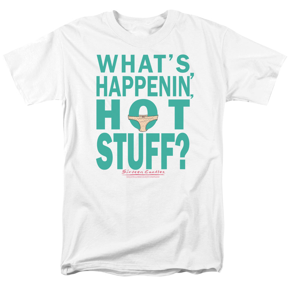 AN OFFCIALLY LICENSED BREAKFAST CLUB WHATS HAPPENIN MEN'S REGULAR FIT T-SHIRT WHITE