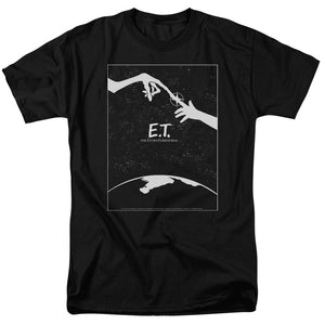 AN OFFCIALLY LICENSED ET SIMPLE POSTER MEN'S REGULAR FIT T-SHIRT BLACK