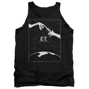 AN OFFCIALLY LICENSED ET SIMPLE POSTER ADULT UNISEX TANK TOP BLACK