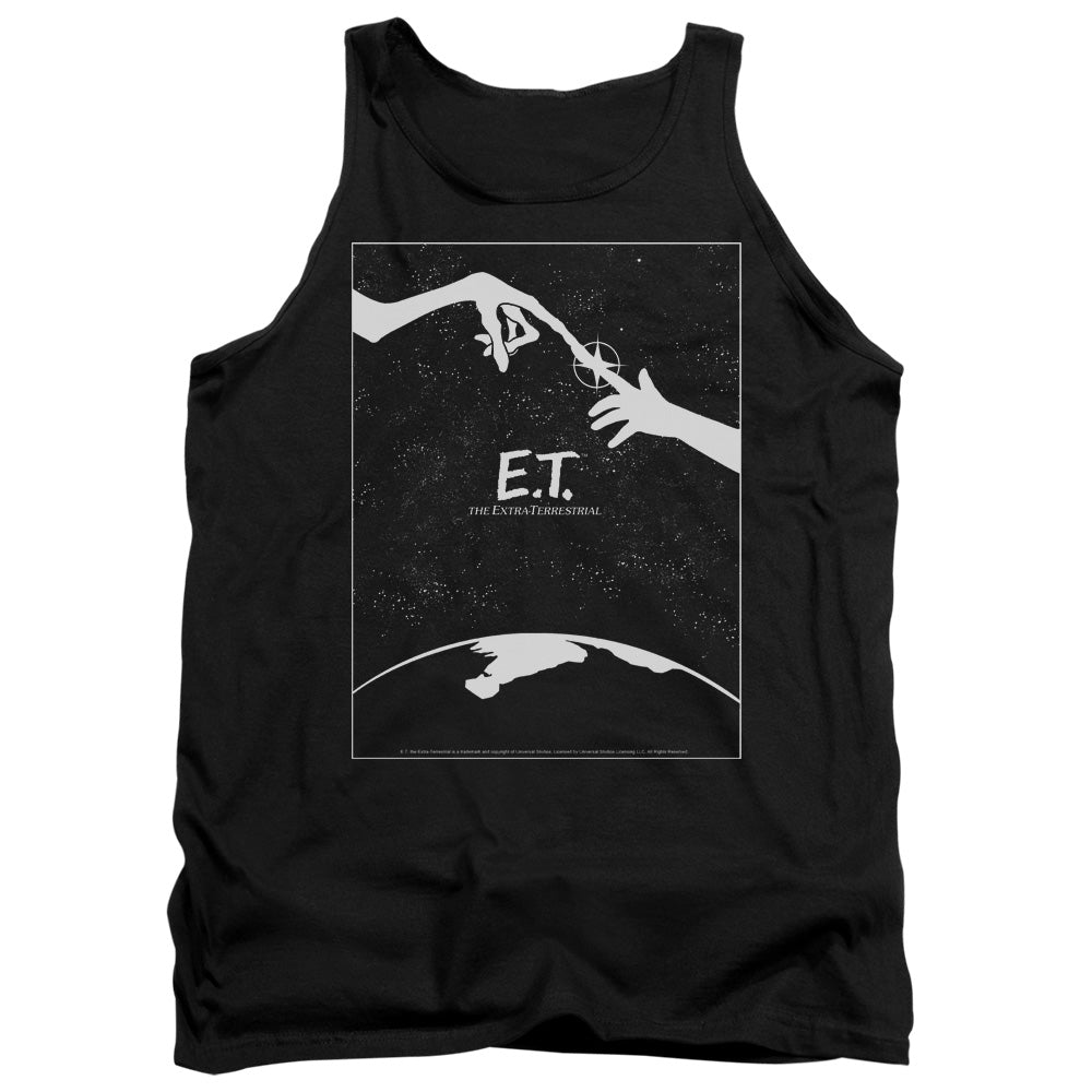 AN OFFCIALLY LICENSED ET SIMPLE POSTER ADULT UNISEX TANK TOP BLACK