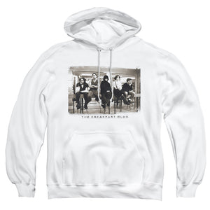 AN OFFCIALLY LICENSED BREAKFAST CLUB MUGS ADULT UNISEX PULLOVER HOODIE WHITE