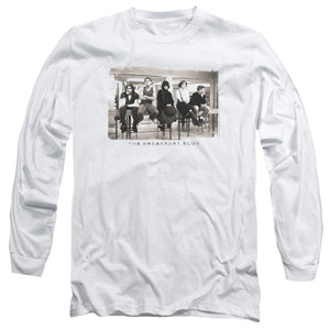 AN OFFCIALLY LICENSED BREAKFAST CLUB MUGS MEN'S LONG SLEEVE T-SHIRT WHITE