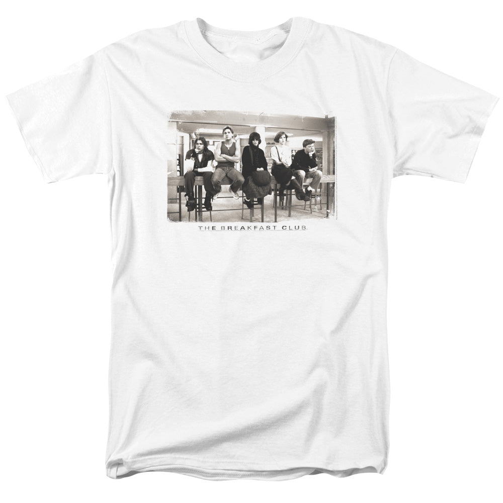 AN OFFCIALLY LICENSED BREAKFAST CLUB MUGS MEN'S REGULAR FIT T-SHIRT WHITE