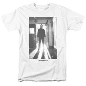 AN OFFCIALLY LICENSED HALLOWEEN II MONSTER MEN'S REGULAR FIT T-SHIRT WHITE