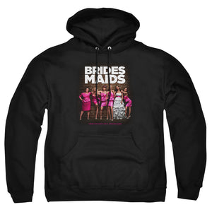 AN OFFCIALLY LICENSED BRIDESMAIDS POSTER ADULT UNISEX PULLOVER HOODIE BLACK