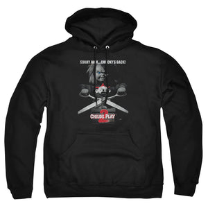 AN OFFCIALLY LICENSED CHILDS PLAY 2 JACK POSTER ADULT UNISEX PULLOVER HOODIE BLACK
