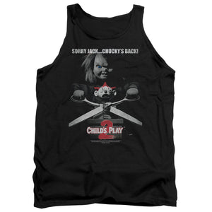 AN OFFCIALLY LICENSED CHILDS PLAY 2 JACK POSTER ADULT UNISEX TANK TOP BLACK