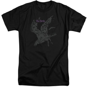 AN OFFCIALLY LICENSED BIRDS POSTER MEN'S TALL FIT T-SHIRT BLACK