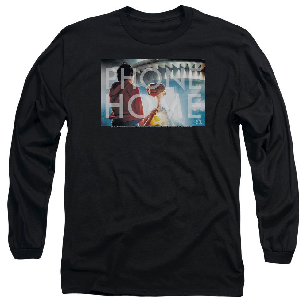 AN OFFCIALLY LICENSED ET KNOCKOUT MEN'S LONG SLEEVE T-SHIRT BLACK