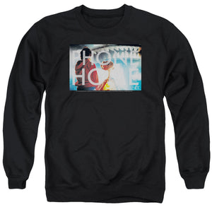 AN OFFCIALLY LICENSED ET KNOCKOUT ADULT UNISEX CREWNECK SWEATSHIRT BLACK