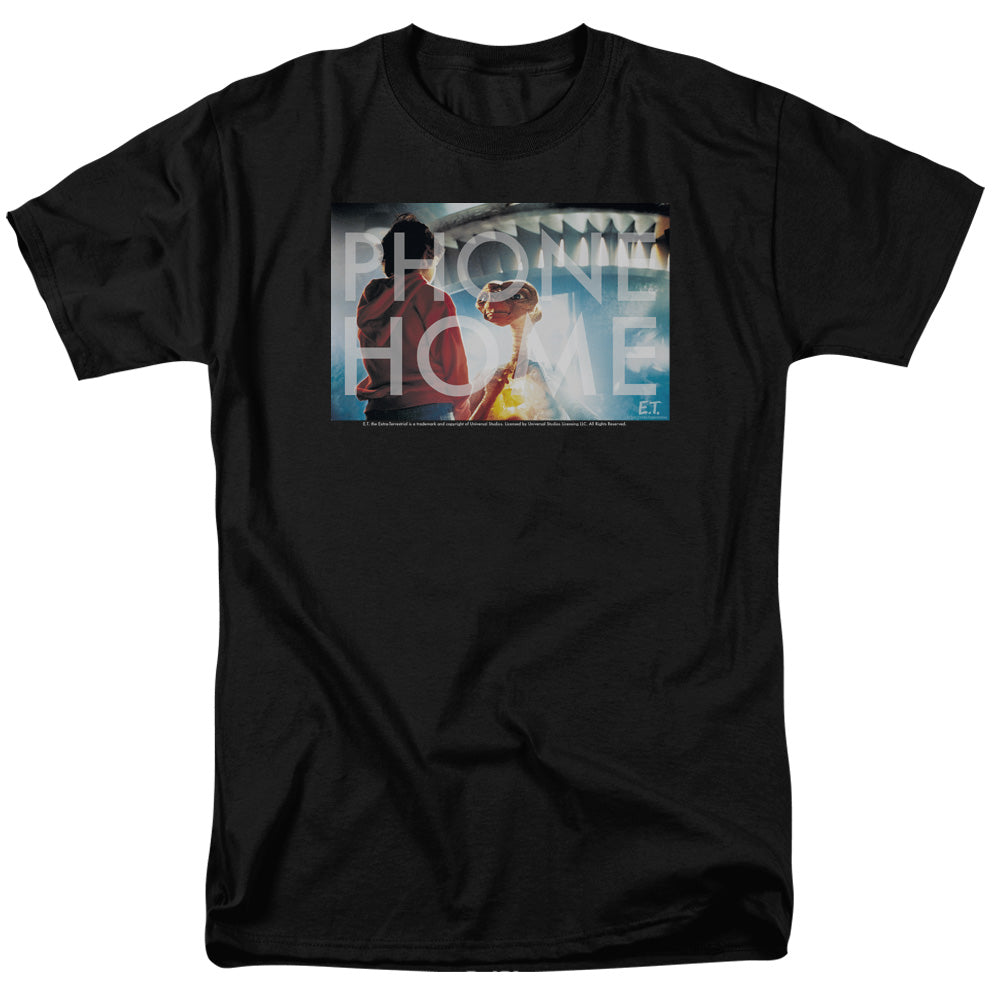 AN OFFCIALLY LICENSED ET KNOCKOUT MEN'S REGULAR FIT T-SHIRT BLACK