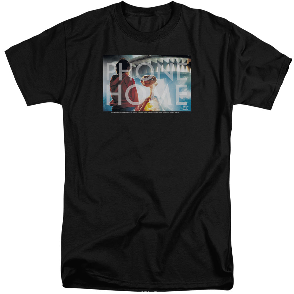 AN OFFCIALLY LICENSED ET KNOCKOUT MEN'S TALL FIT T-SHIRT BLACK