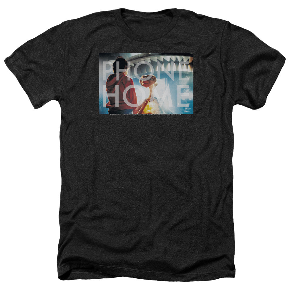 AN OFFCIALLY LICENSED ET KNOCKOUT MEN'S HEATHER T-SHIRT CHARCOAL