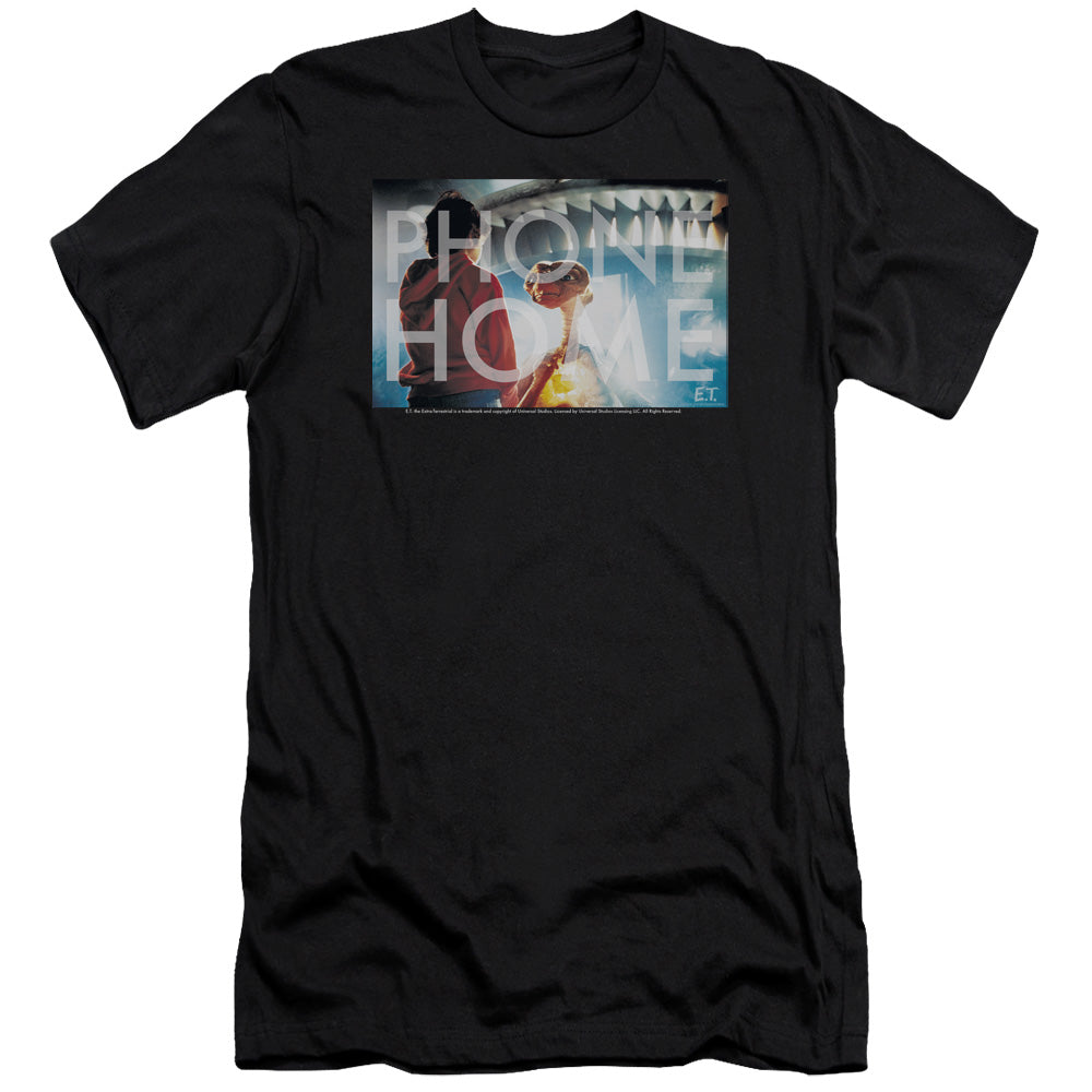 AN OFFCIALLY LICENSED ET KNOCKOUT MEN'S PREMIUM SLIM FIT T-SHIRT BLACK