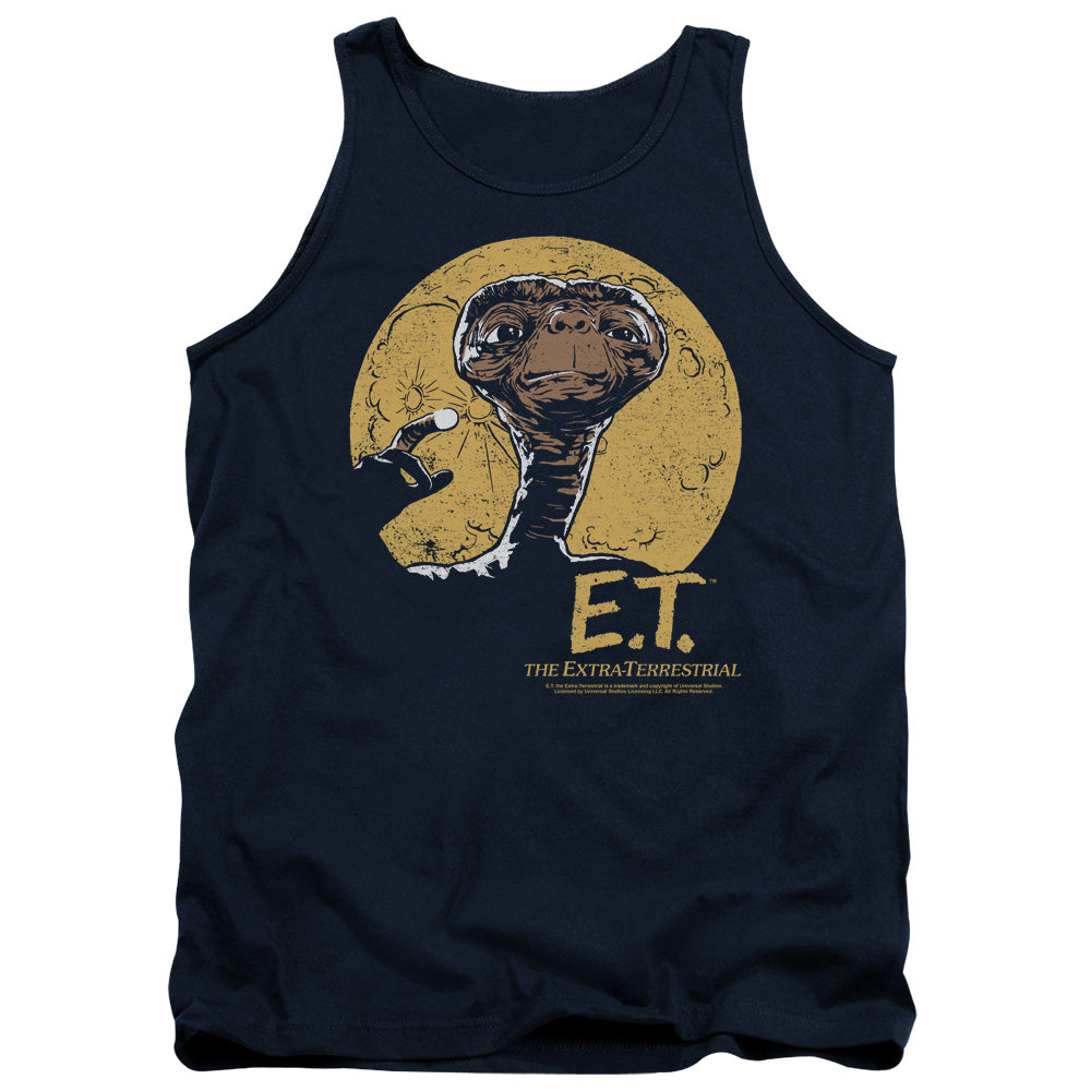 AN OFFCIALLY LICENSED ET MOON FRAME ADULT UNISEX TANK TOP NAVY