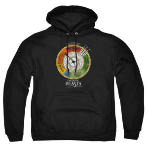 AN OFFCIALLY LICENSED FANTASTIC BEASTS THREAT GAUGE ADULT UNISEX PULLOVER HOODIE BLACK