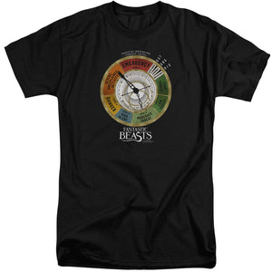 AN OFFCIALLY LICENSED FANTASTIC BEASTS THREAT GAUGE MEN'S TALL FIT T-SHIRT BLACK