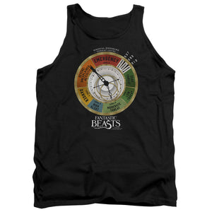AN OFFCIALLY LICENSED FANTASTIC BEASTS THREAT GAUGE ADULT UNISEX TANK TOP BLACK
