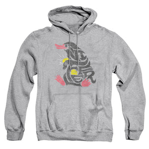 AN OFFCIALLY LICENSED FANTASTIC BEASTS NIFFLER ADULT UNISEX PULLOVER HOODIE ATHLETIC HEATHER