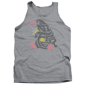 AN OFFCIALLY LICENSED FANTASTIC BEASTS NIFFLER ADULT UNISEX TANK TOP ATHLETIC HEATHER