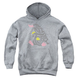AN OFFCIALLY LICENSED FANTASTIC BEASTS NIFFLER YOUTH HOODIE ATHLETIC HEATHER
