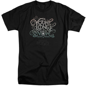 AN OFFCIALLY LICENSED FANTASTIC BEASTS ONE OF US MEN'S TALL FIT T-SHIRT BLACK